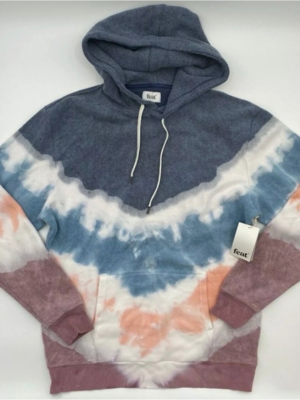FEAT Blanket Blend Hoodie Sweatshirt Tahoe Dip Dye sz M ***note - tags removed